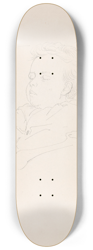 Adolph Tidemand - Sovende barn 8.25 inch art skate deck Adolph Tidemand - Sovende barn 8.25 inch art skate deck