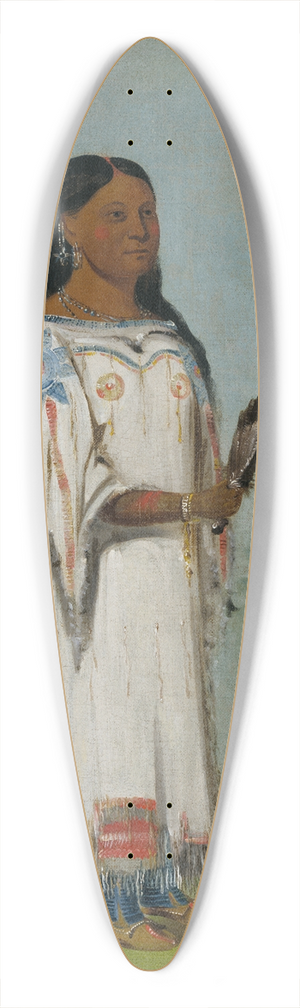 George Catlin - Seet-S-Be-A, Midday Sun, a Pretty Girl 39.3 inch art pintail longboard deck George Catlin - Seet-S-Be-A, Midday Sun, a Pretty Girl 39.3 inch art pintail longboard deck