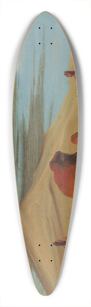 George Catlin - Sioux Worshiping At The Red Boulders 39.3 inch art pintail longboard deck George Catlin - Sioux Worshiping At The Red Boulders 39.3 inch art pintail longboard deck