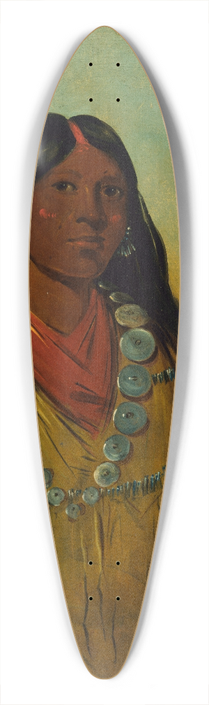 George Catlin - Tchow-Ee-Pt-O-Kaw, a Woman 39.3 inch art pintail longboard deck