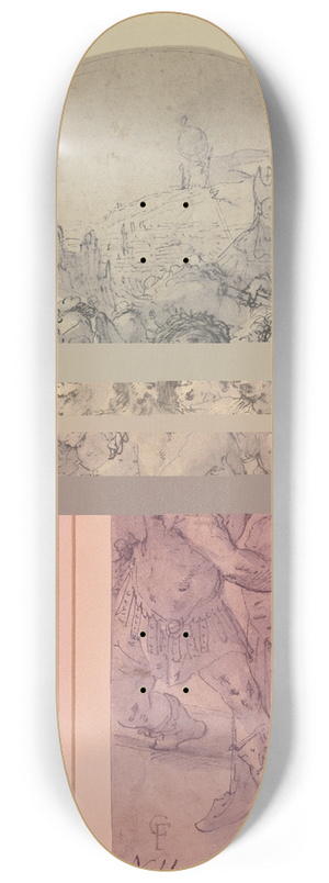 Caspar Fraisinger - Divestment of Christ 8.25 inch art skate deck