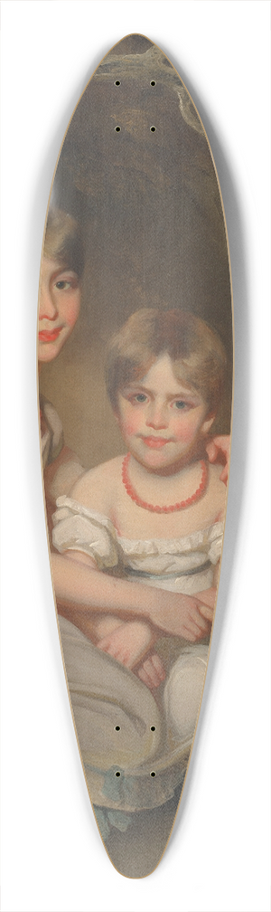 George Chinnery - Portrait of Margaret Wood (1810-1899) and her sister Mary (1811-1858) 39.3 inch art pintail longboard deck
