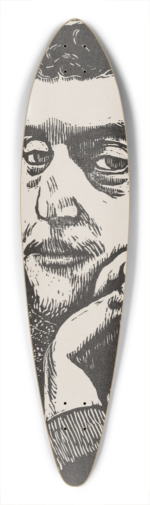 George-Daniel de Monfreid - Portrait de Gauguin 39.3 inch art pintail longboard deck