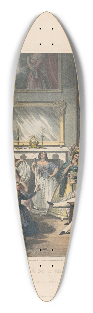 George Dawe - The Night House 39.3 inch art pintail longboard deck