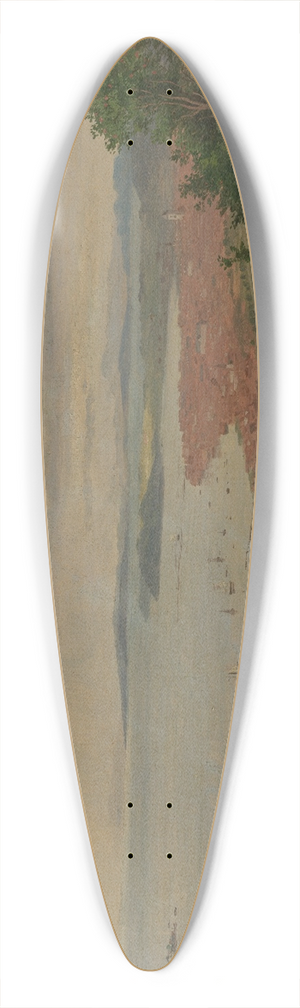 Georg Eduard Otto Saal - Blick auf Trondhjem 39.3 inch art pintail longboard deck