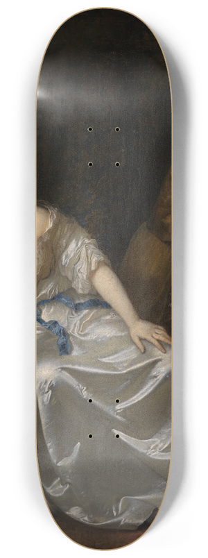 Caspar Netscher - The death of Cleopatra 8.25 inch art skate deck