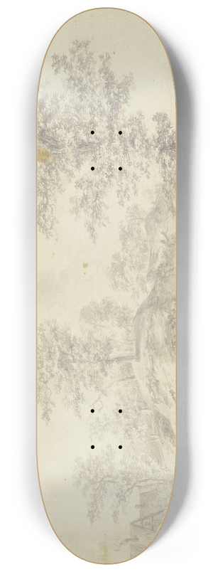 Caspar Schneider - Sketches of figures 8.25 inch art skate deck