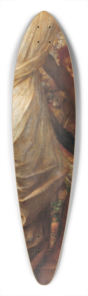 George Frederic Watts - Love and Death 39.3 inch art pintail longboard deck