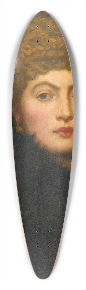George Frederic Watts - Portrait Of Mrs Fitzmaurice 39.3 inch art pintail longboard deck