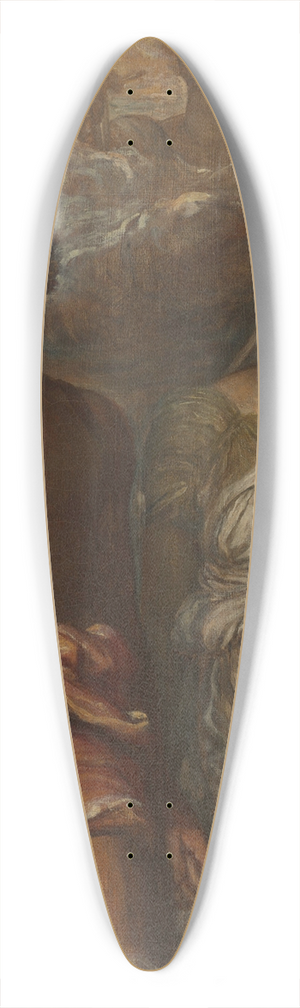 George Frederic Watts - Time, Death and Judgment 39.3 inch art pintail longboard deck