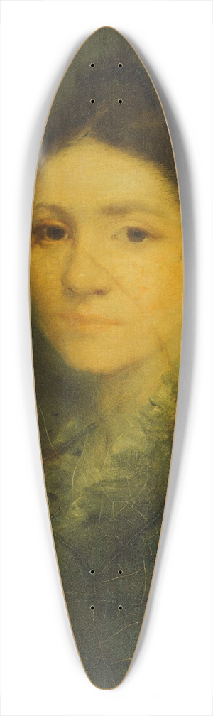 George Fuller - Portrait of Mrs. Aaron Fuller 39.3 inch art pintail longboard deck