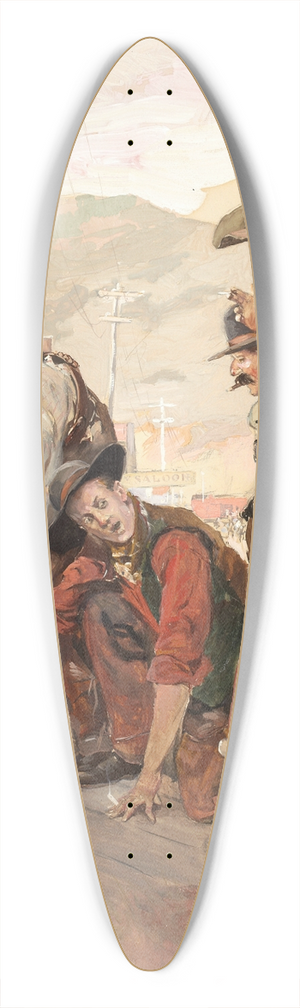 George Hand Wright - Seats of the Haughty 39.3 inch art pintail longboard deck