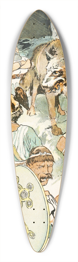George Hand Wright - The gods were so delighted that they began to laugh 39.3 inch art pintail longboard deck George Hand Wright - The gods were so delighted that they began to laugh 39.3 inch art pintail longboard deck