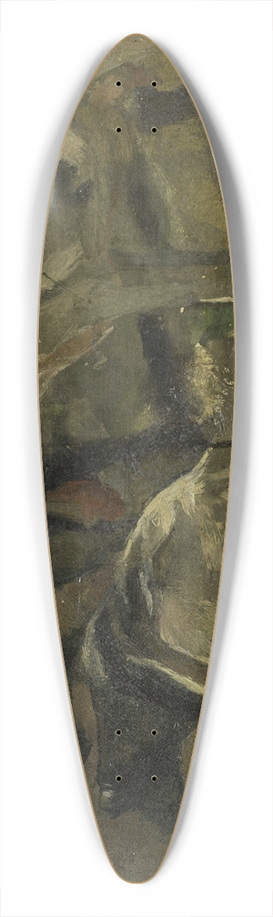 George Hendrik Breitner - Four Cows 39.3 inch art pintail longboard deck
