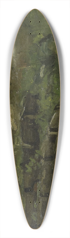 George Hendrik Breitner - Meadow Landscape 39.3 inch art pintail longboard deck