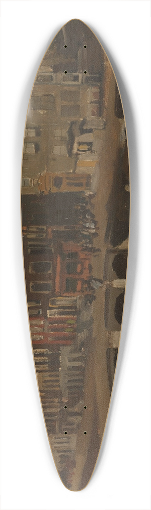 George Hendrik Breitner - The Rokin, Amsterdam 39.3 inch art pintail longboard deck