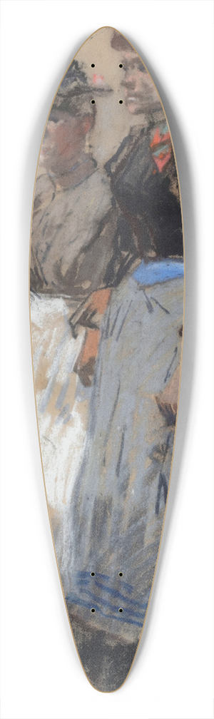 George Hendrik Breitner - Twee Waspitten 39.3 inch art pintail longboard deck