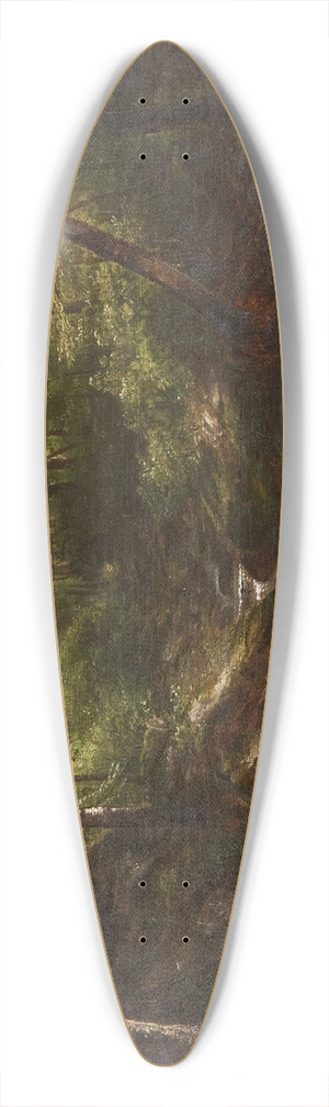 George Hetzel - Waterfall in the Forest 39.3 inch art pintail longboard deck
