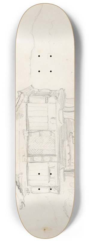 Adolph Tidemand - Stabbur, Moen 8.25 inch art skate deck