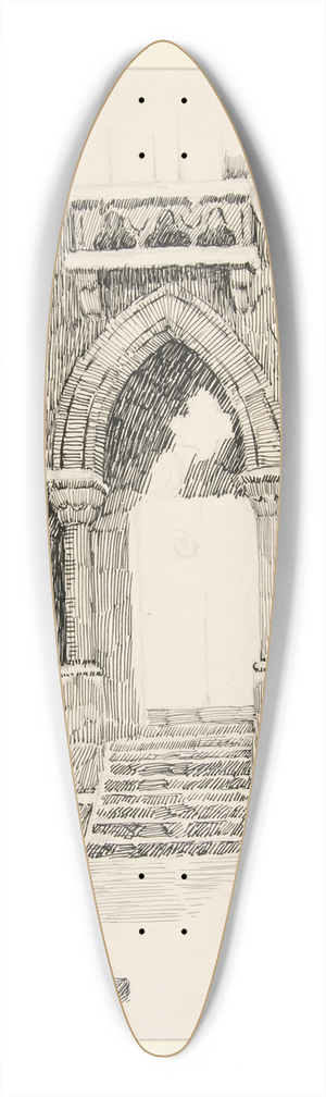 George H. Langzettel - Corner of Library, Yale Art School 39.3 inch art pintail longboard deck George H. Langzettel - Corner of Library, Yale Art School 39.3 inch art pintail longboard deck