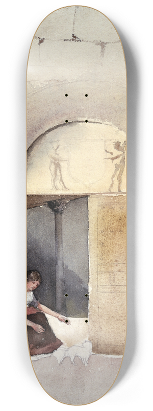 Cass Gilbert - Doorway in Anla 8.25 inch art skate deck