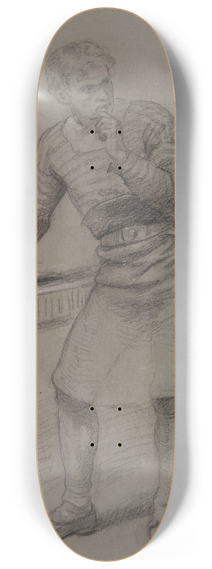 Adolph Tidemand - Standing Young Man with a Planer 8.25 inch art skate deck Adolph Tidemand - Standing Young Man with a Planer 8.25 inch art skate deck