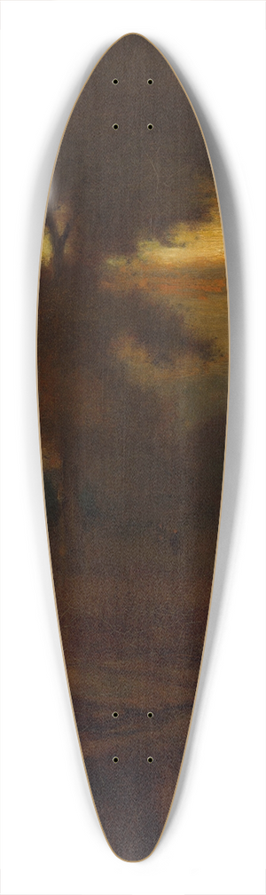 George Inness - Afterglow 39.3 inch art pintail longboard deck