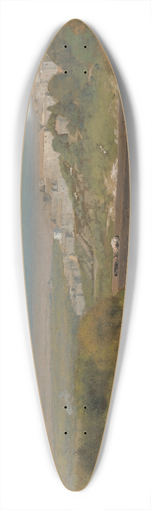 George Inness - Albano, Italy (The Roman Campagna) 39.3 inch art pintail longboard deck George Inness - Albano, Italy (The Roman Campagna) 39.3 inch art pintail longboard deck