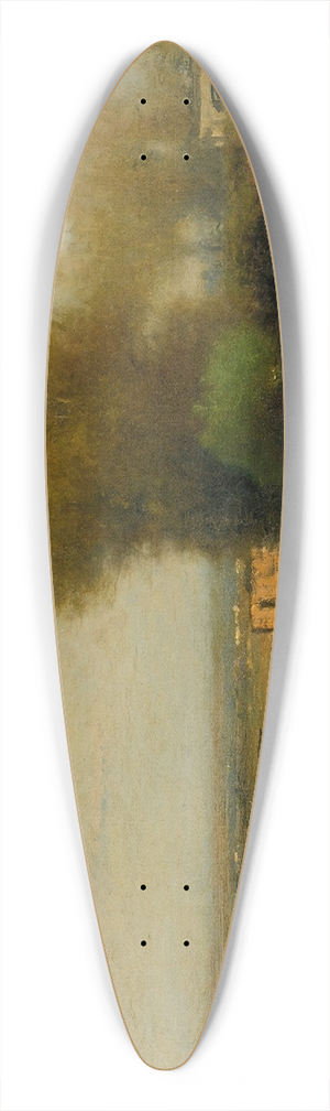 George Inness - By The Old Aqueduct, Campagna, Italy 39.3 inch art pintail longboard deck George Inness - By The Old Aqueduct, Campagna, Italy 39.3 inch art pintail longboard deck