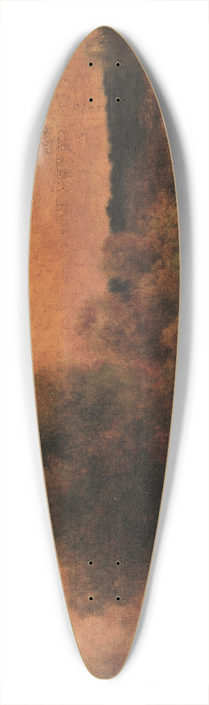George Inness - Cows in a Field 39.3 inch art pintail longboard deck