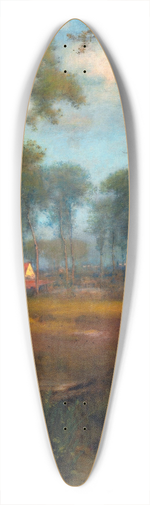 George Inness - Early Morning, Tarpon Springs 39.3 inch art pintail longboard deck