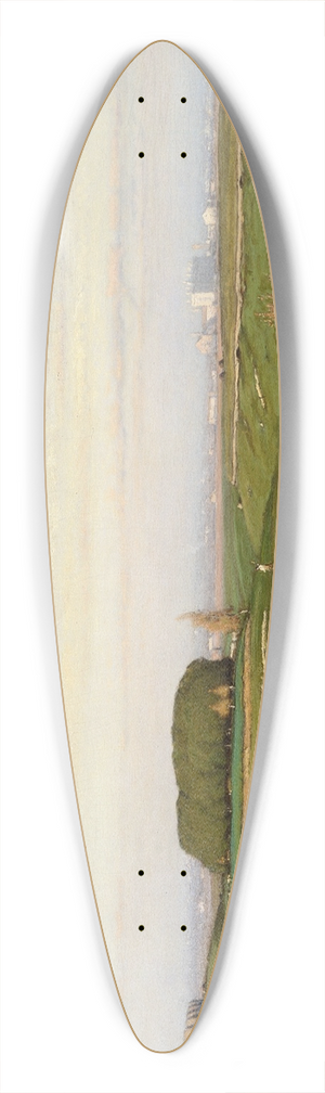 George Inness - In the Roman Campagna 39.3 inch art pintail longboard deck