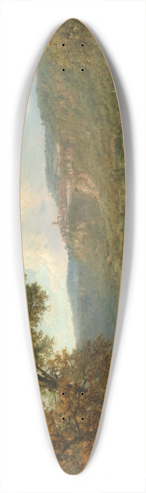 George Inness - LakeNemi 39.3 inch art pintail longboard deck George Inness - LakeNemi 39.3 inch art pintail longboard deck