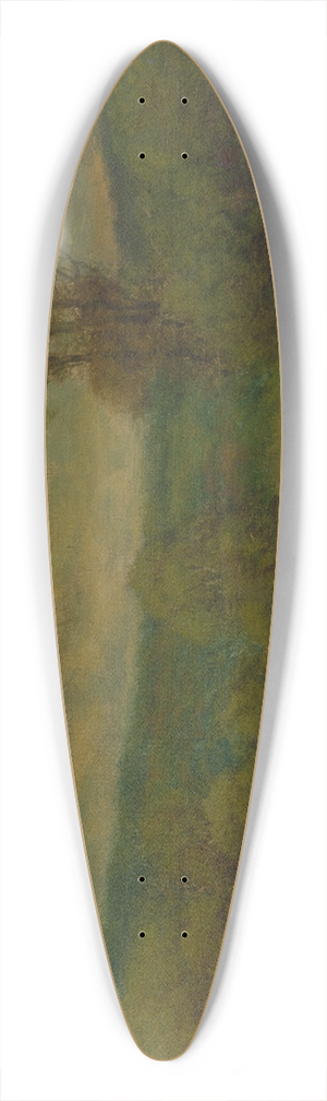 George Inness - Landscape 39.3 inch art pintail longboard deck