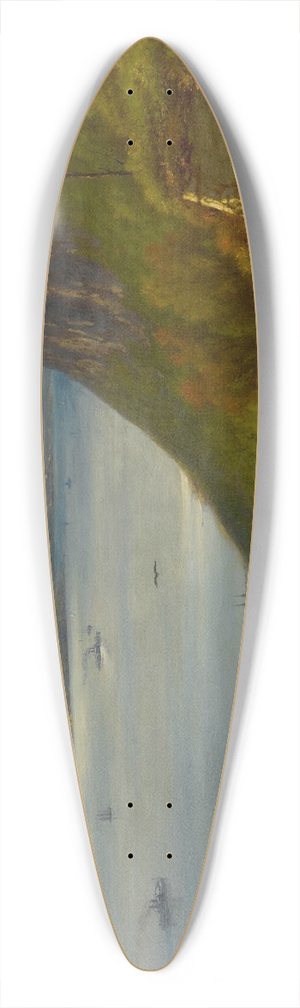 George Inness - Palisades on the Hudson 39.3 inch art pintail longboard deck