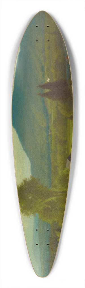 George Inness - Summer in the Catskills 39.3 inch art pintail longboard deck