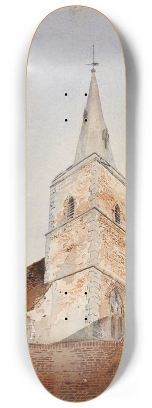 Cass Gilbert - St. Peters Church, Cambridge, England 8.25 inch art skate deck