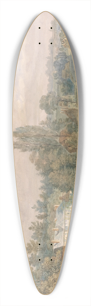 George Johann Scharf - Reigate Heath 39.3 inch art pintail longboard deck