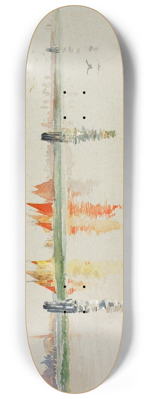 Cass Gilbert - The Lagoon, Venice 8.25 inch art skate deck