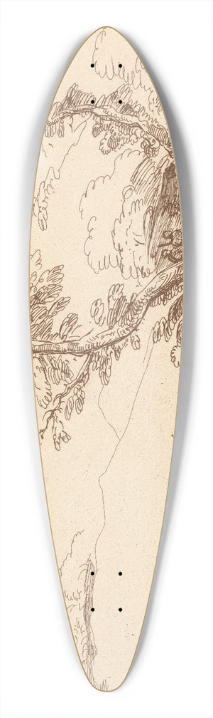 George Knapton - Landscape 39.3 inch art pintail longboard deck