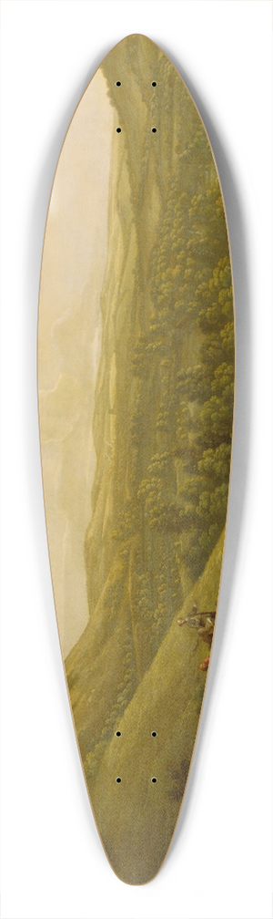 George Lambert - Box Hill, Surrey, with Dorking in the distance 39.3 inch art pintail longboard deck