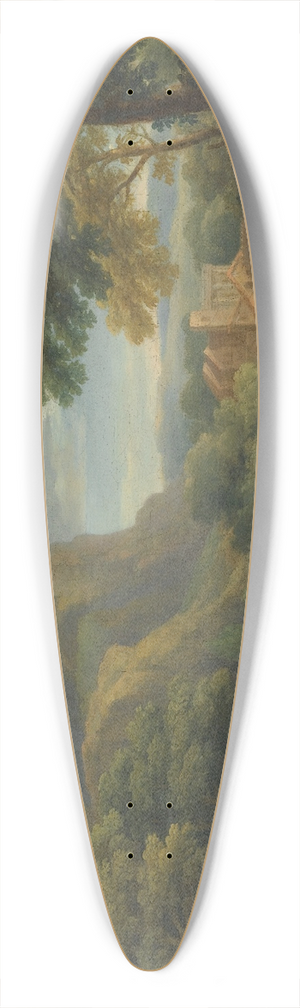 George Lambert - Mountainous Landscape 39.3 inch art pintail longboard deck