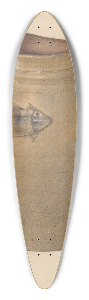 George Loughridge - Crock 39.3 inch art pintail longboard deck