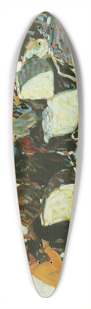 George Luks - Knitting for the Soldiers; High Bridge Park 39.3 inch art pintail longboard deck