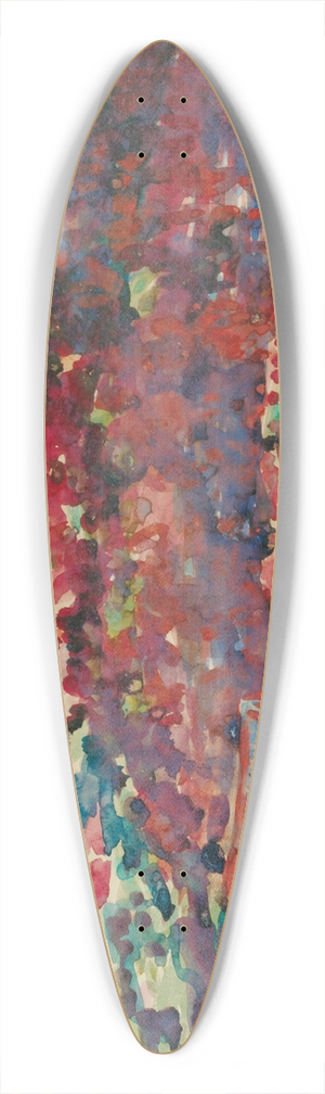 George Luks - Purple Hills 39.3 inch art pintail longboard deck