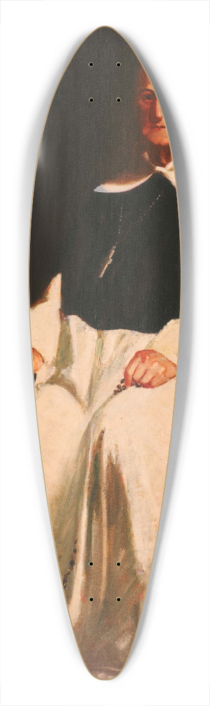 George Luks - The Dominican 39.3 inch art pintail longboard deck
