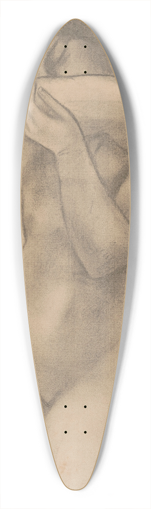 George Minne - Standing Nude 39.3 inch art pintail longboard deck