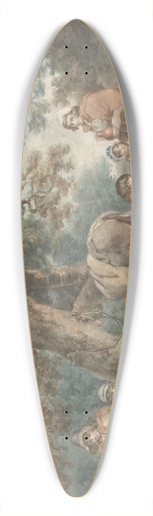 George Morland - Travellers 39.3 inch art pintail longboard deck