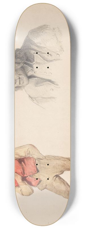 Adolph Tidemand - Stende mann, Ringheim; Lars Knutson Kvle, Vossevangen 8.25 inch art skate deck