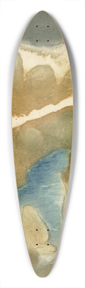 George Overbury Hart - Sea Waves 39.3 inch art pintail longboard deck